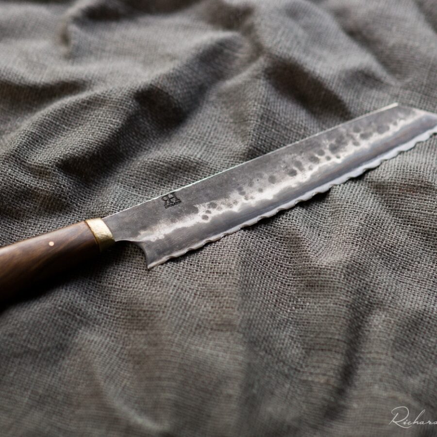 Hand forged, Steel, Bread Knife, blade