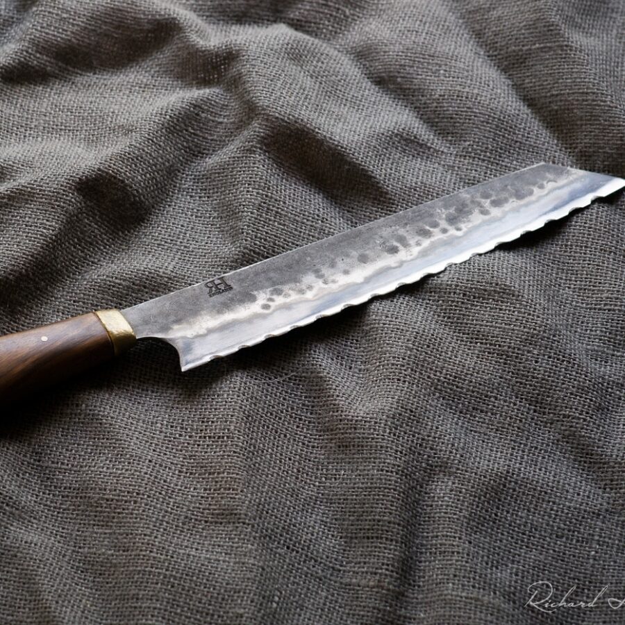 Hand forged, Steel, Bread Knife, blade