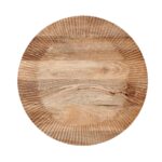 Round wooden bread board large