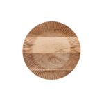 Round wooden bread board medium