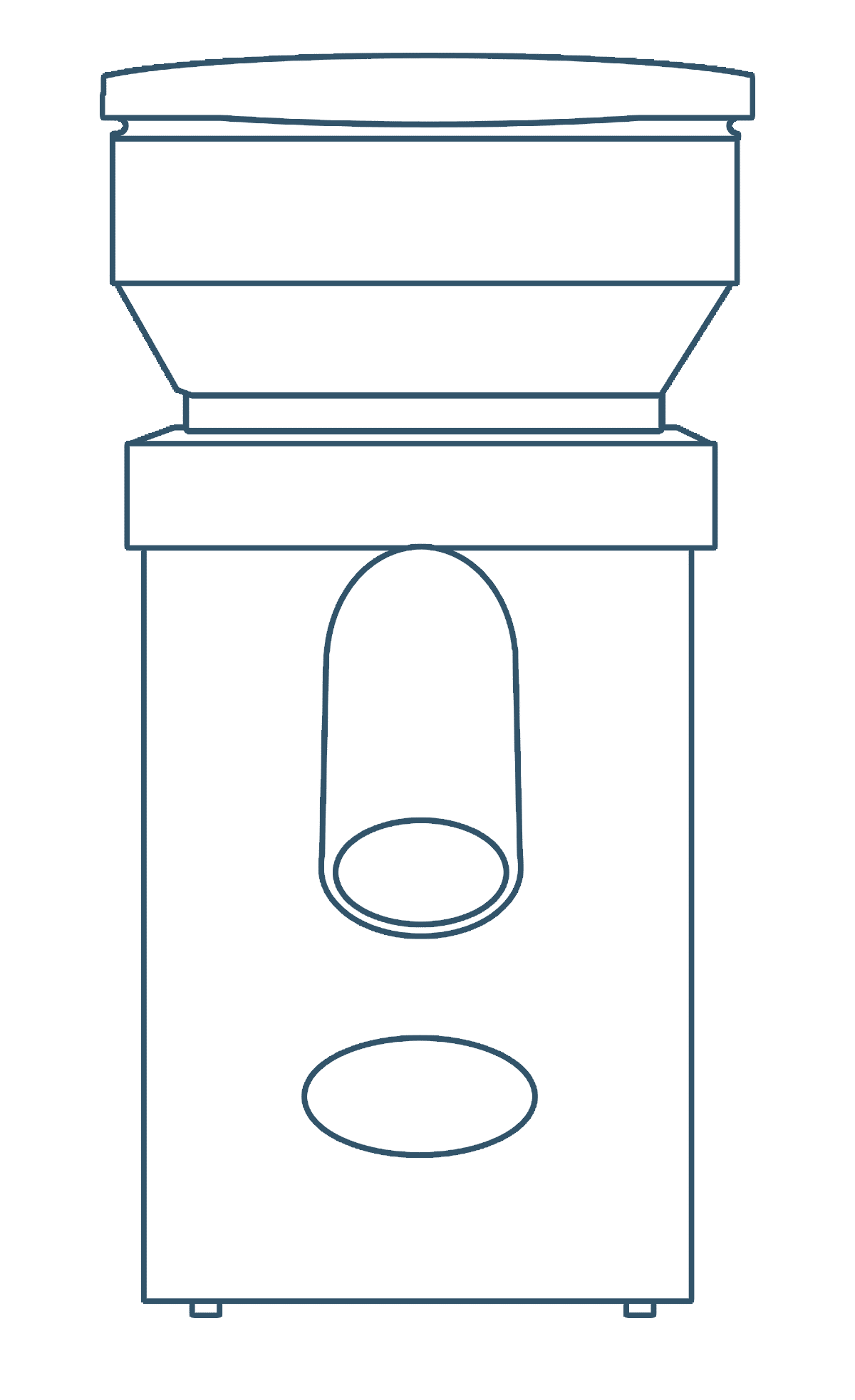 Komo Fidibus 21 grain mill dimensions