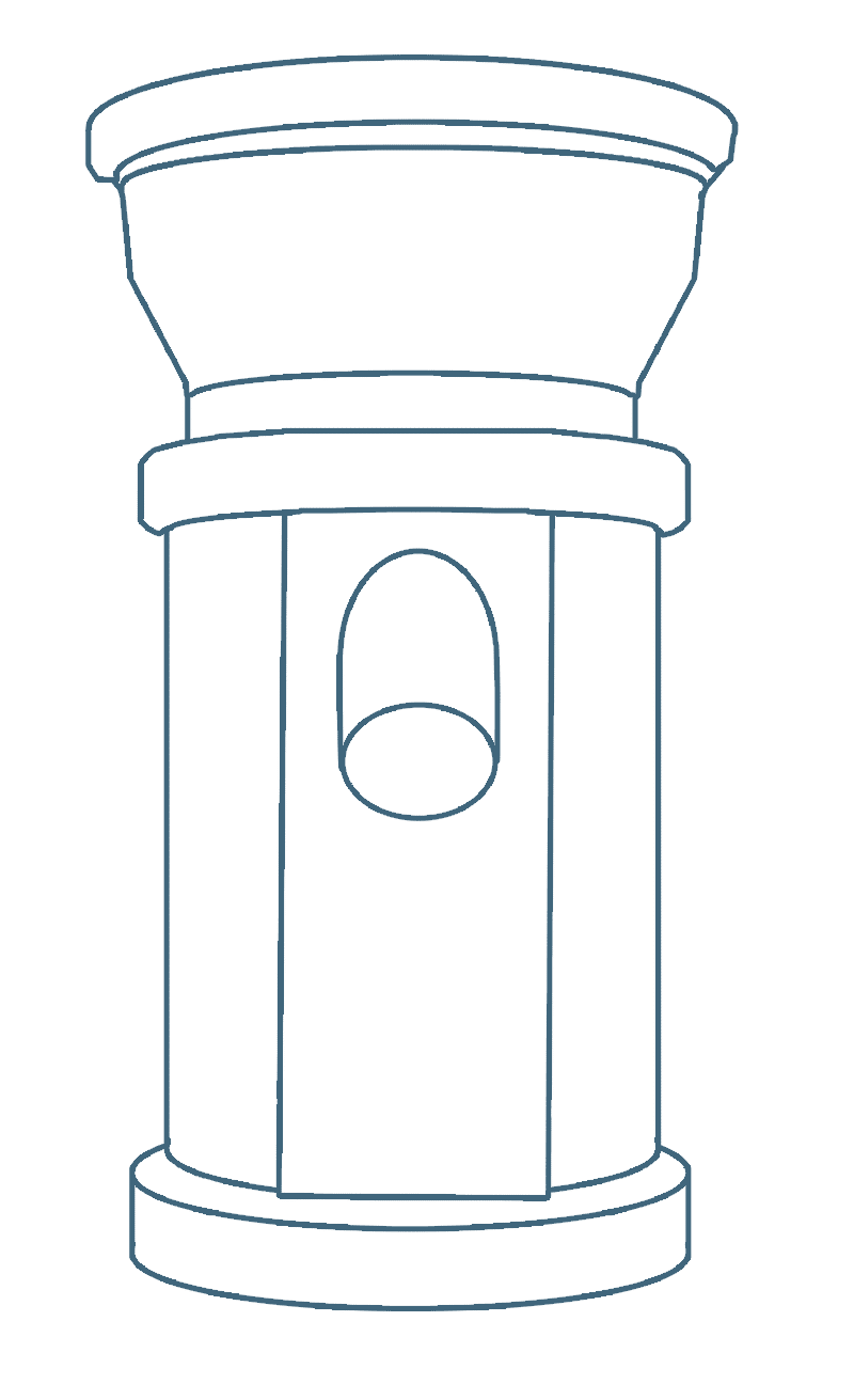 Komo Magic Grain Mill Dimensions