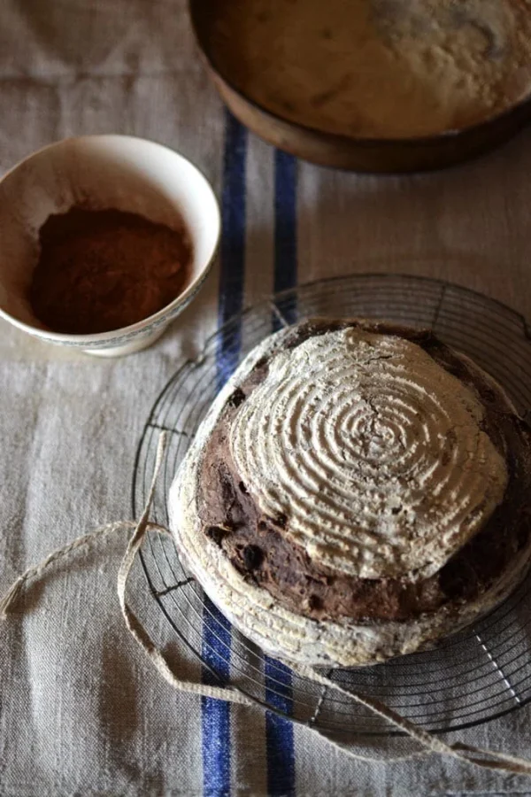 Chocolate sourdough bread