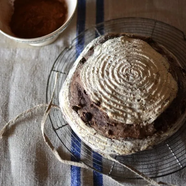 Chocolate sourdough bread