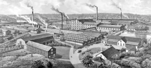 Swedish Ankarsrum Factory Illustration