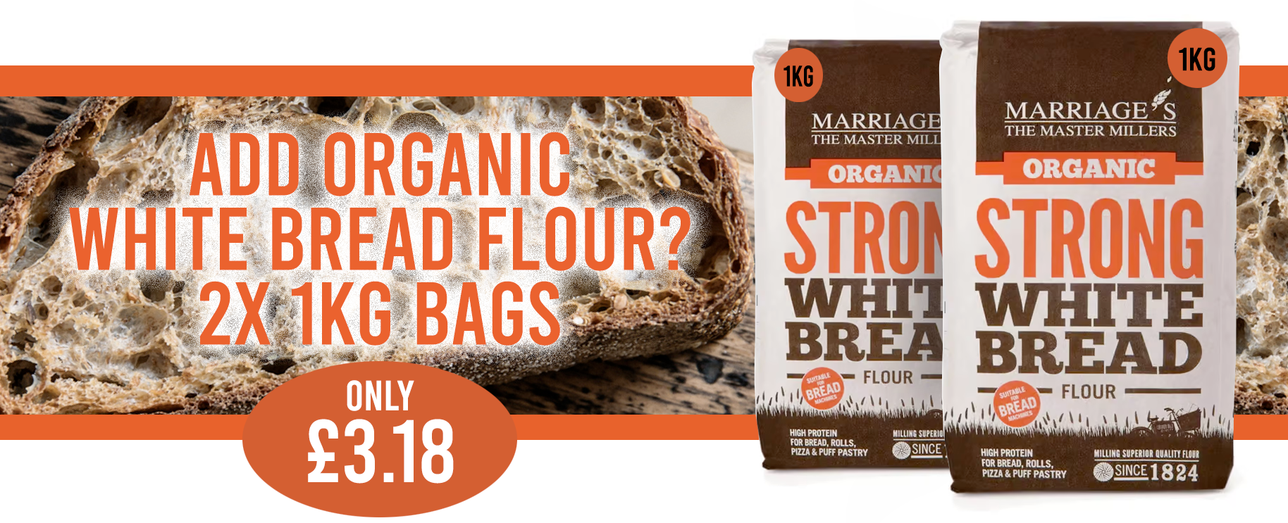 Add some organic bread flour?