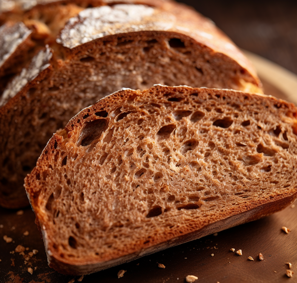 Whole meal bread made with T150 flour