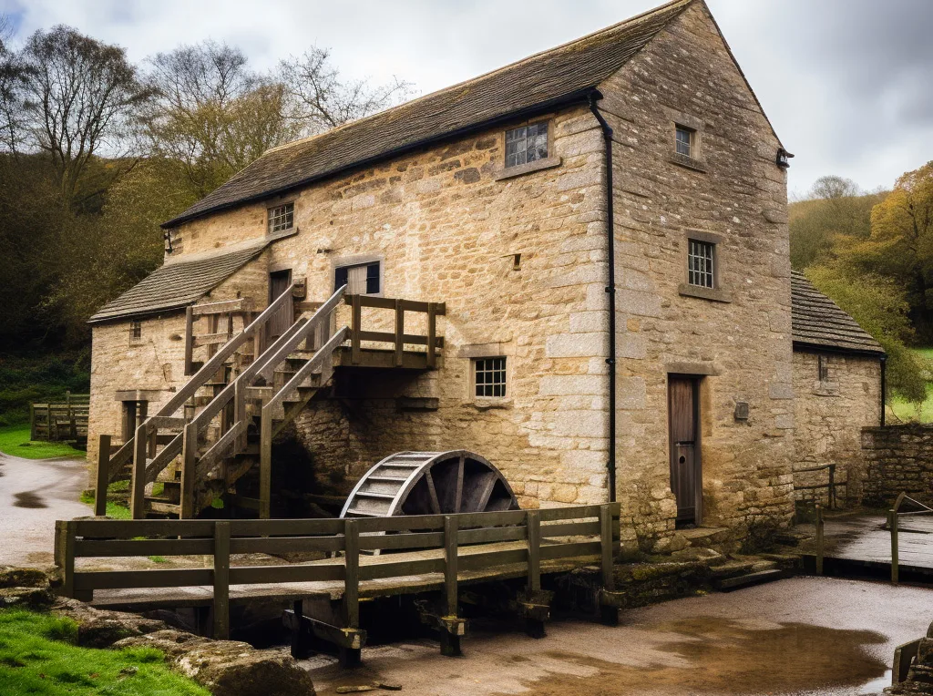 An example of a stone watermill