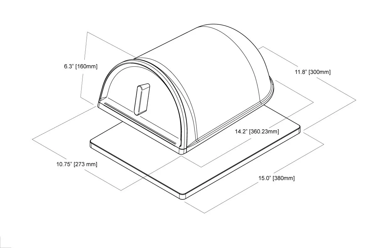 Fourneau Bread Pan Dimensions