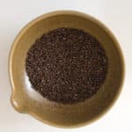Black barley grains